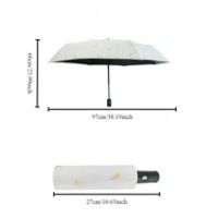 Five. Foil stamping feather umbrella